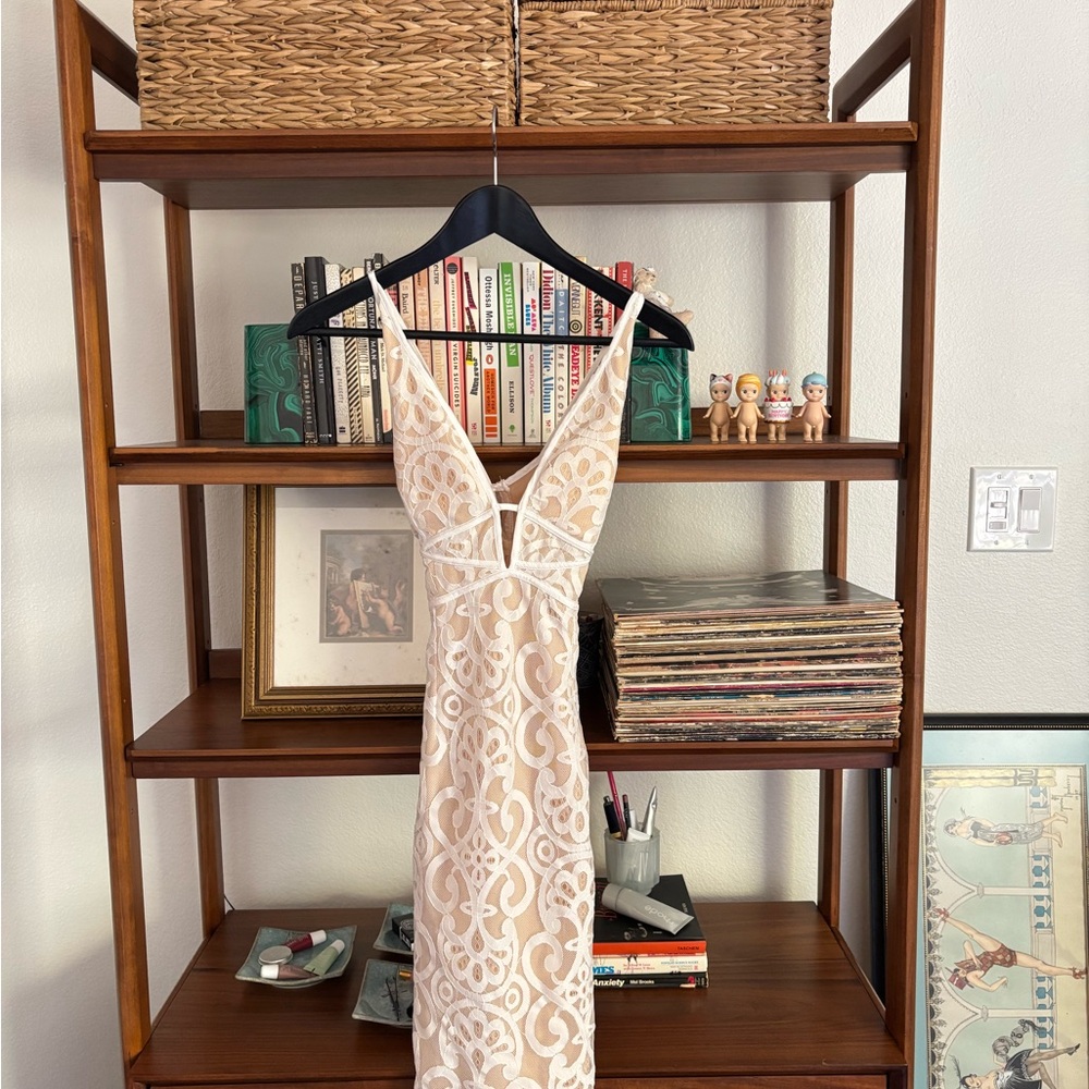 ASOS Cream Lace Mini Dress